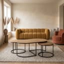 Couchtisch Rund und Oval Set aus 3 - Benoa