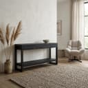 Beistelltisch Boaz, schwarz, Mangoholz, 150 cm - Starfurn