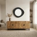 Spiegel 50, geometrisch, Black - My Sons
