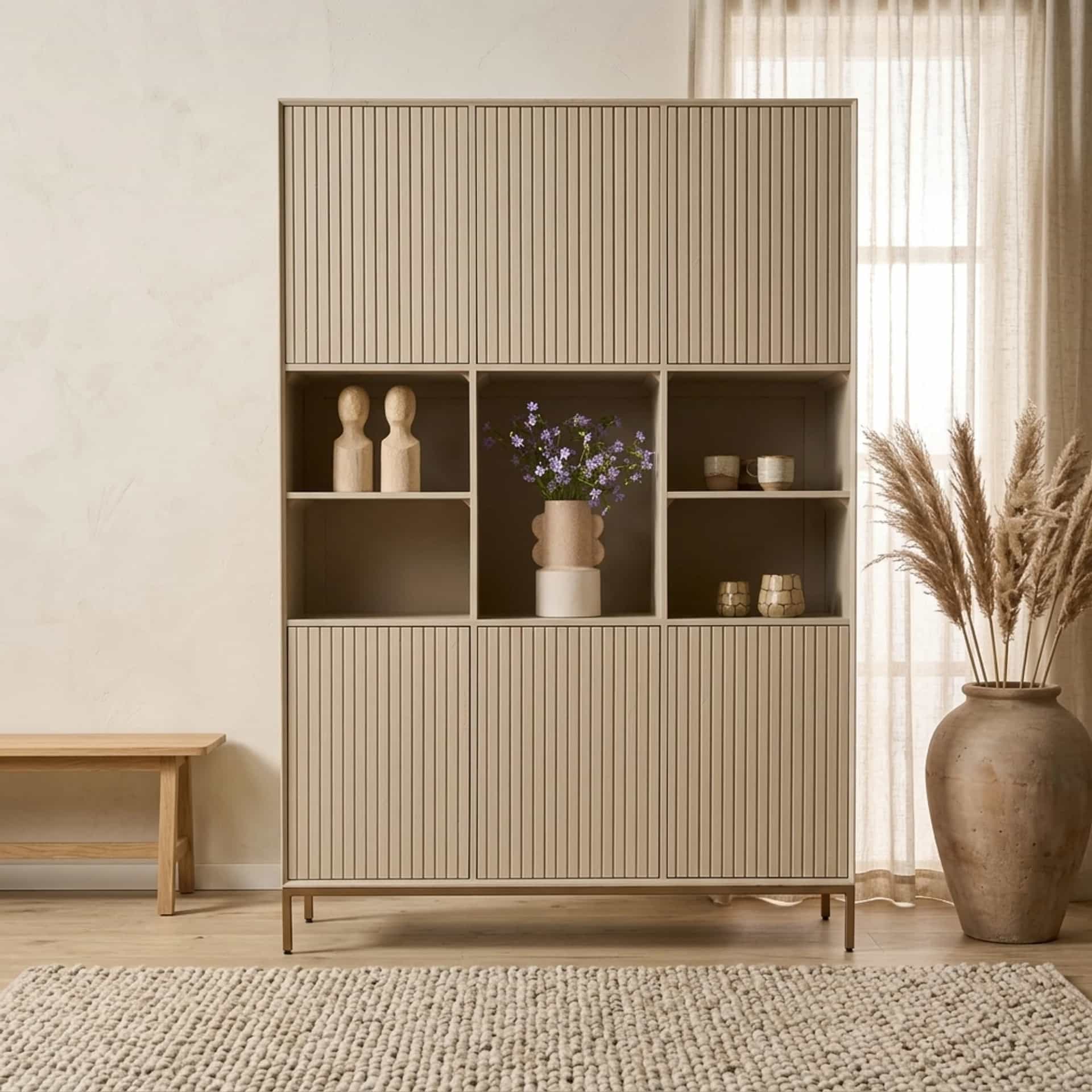 Fachschrank Madison XL Sand | 135 cm