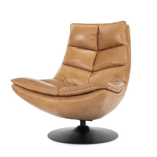 Sessel Sven Boho Leder Cognac