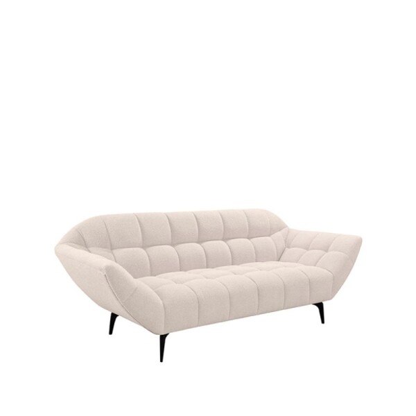 Modernes Sofa Sorisso beige Boucle-Stoff