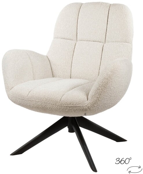 Moderner Drehsessel Elvis Pearl