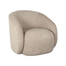 Moderner Sessel Alby Boucle Stoff sand