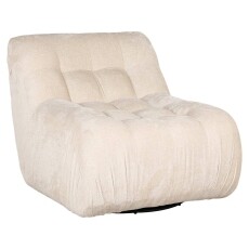 Drehsessel Rosy white chenille