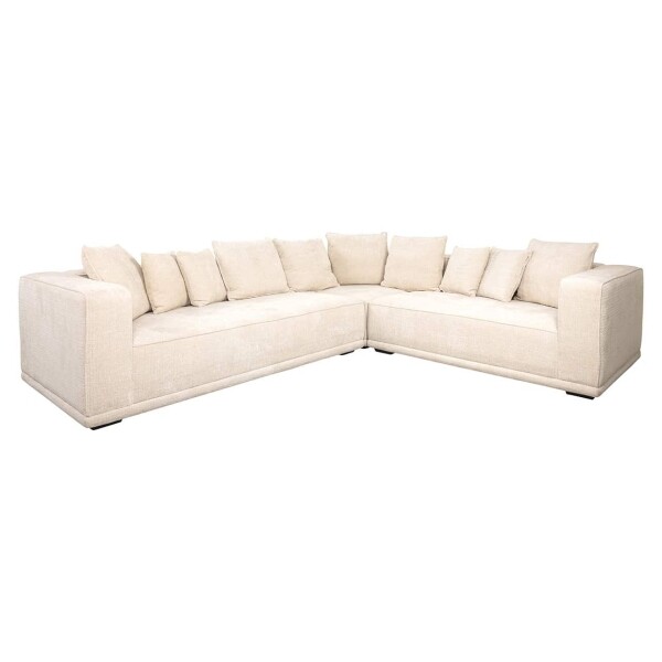 Richmond Interiors Ecksofa Lusso in Beige Chenille 