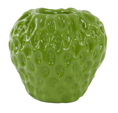 Vase Strawberry Shiny Green Ø34