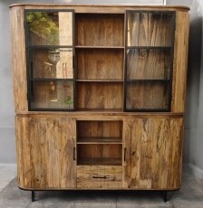 Vitrine Oxford Mangoholz modern