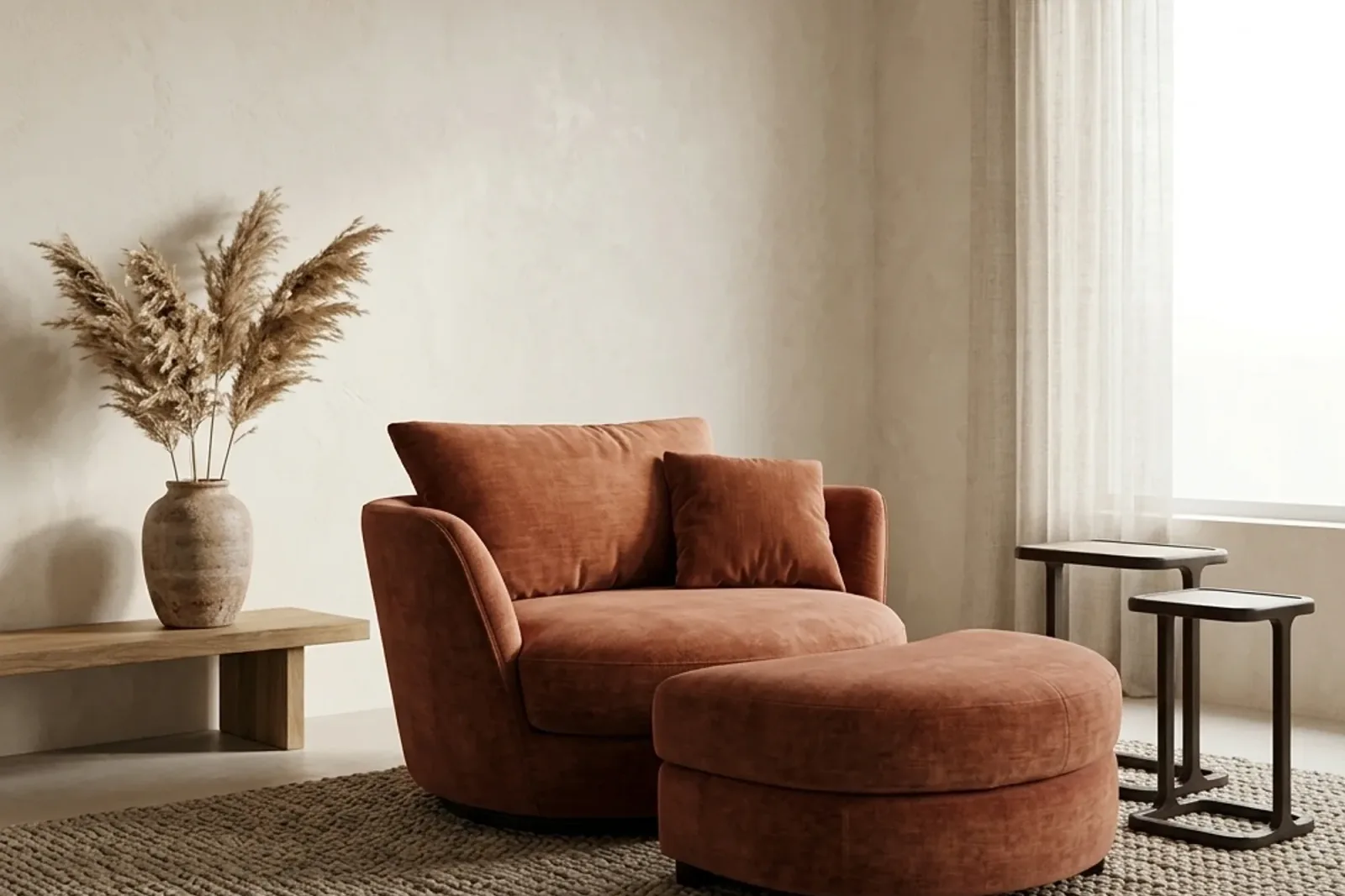 Sessel | Leder, Bouclé, Samt & Leinen