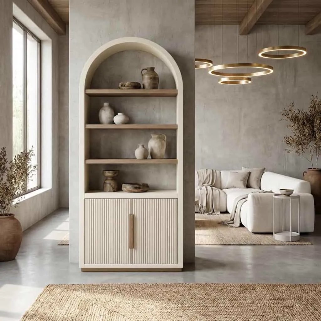 Opbergkast Tivoli white in een licht interieur