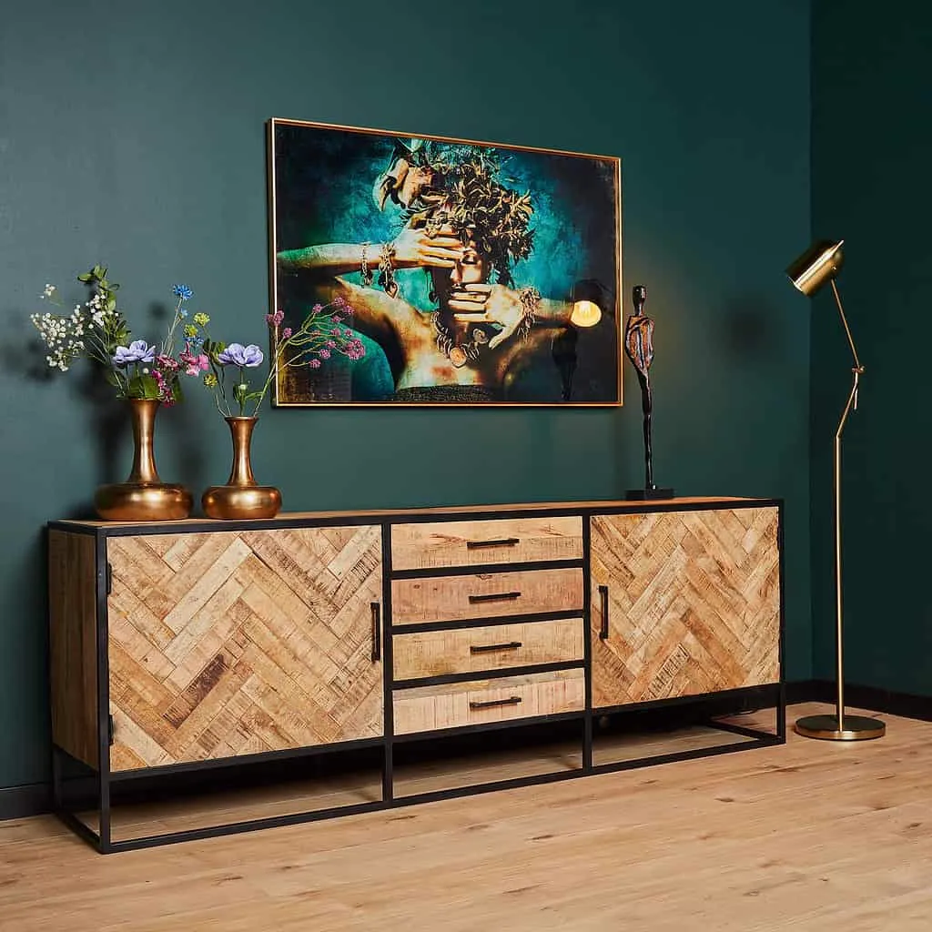 Interieur in Bohemian woonstijl